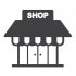 shop building icon set